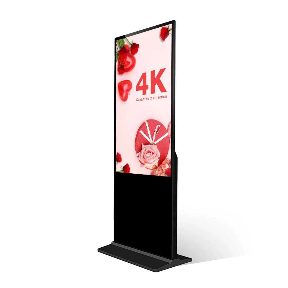 Lcd Supermarket Kiosk Totem Digital Display Advertising Screen Vertical Touch Stand Playing Equipment Wifi Indoor Signage