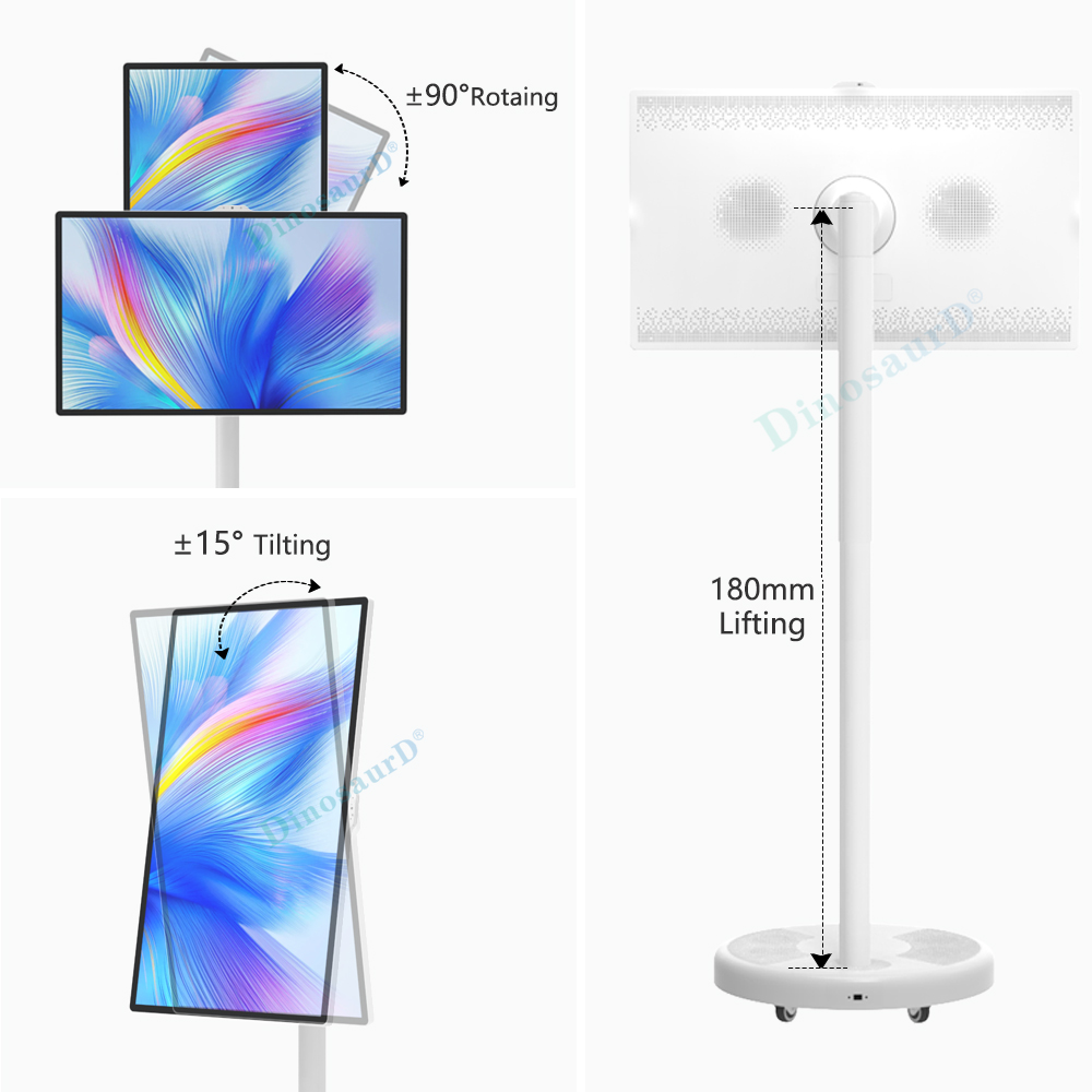 screen monitor 8g+128g battery display wireless smart digital android interactive portable home lcd mobile touch tv