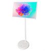 Wheels Portable Movable Lcd Screen Interactive TV Display