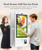 Order instantly and enjoy your meal the powerful point-of-sale machine revolutionizes the efficiency of the dining industry Payment Interactive Self Service Kiosk