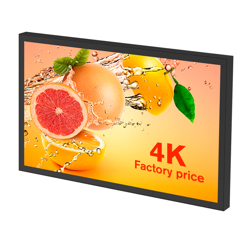 3000 Nits 32 43 49 55 65 Inch Thinnest Commercial Digital Signage Screen Wall Mounting IP66 Outdoor Waterproof TV