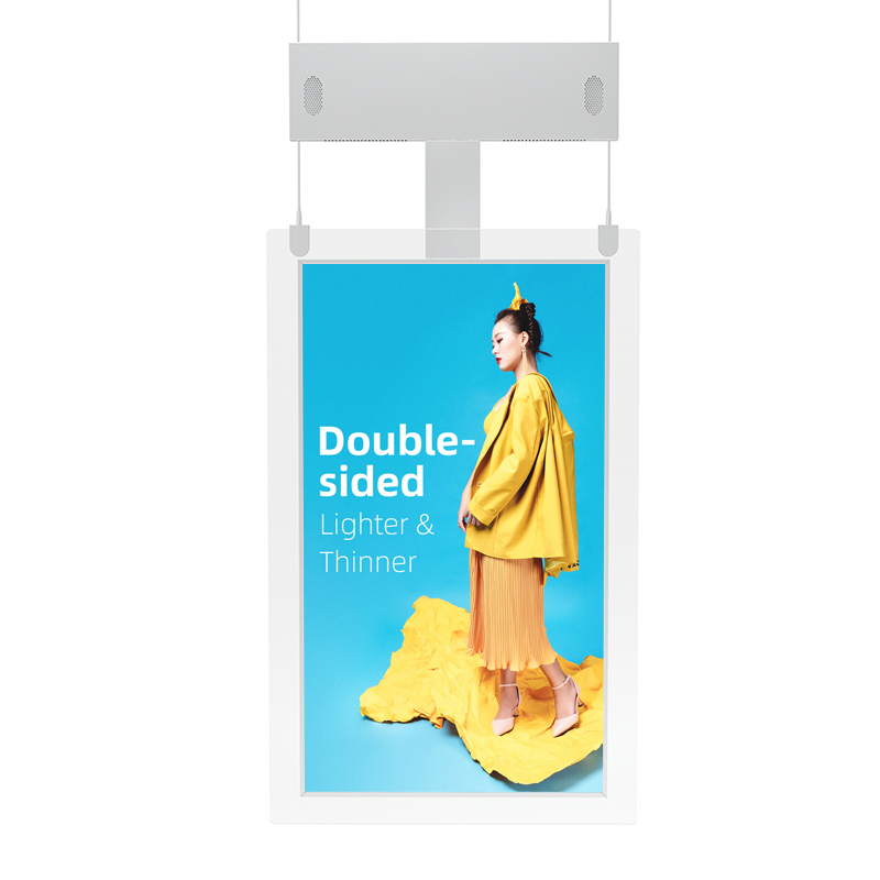 Factory Price 700 350nits LCD Screen Double Facing Shop Window Hanging Display Digital Signage