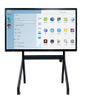 Factory Price 4K Resolution Meeting Teaching Equipment Floor Sand Windows Android Dual System Interactive Flat Panel