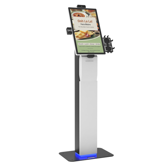 21 24 Inch Self Service Payment Ordering Standing Kiosk for Cafes Restaurant