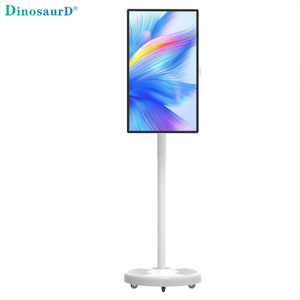 camera rotation screen HD display android 24 27 32 inch interactive touch lcd smart mobile portable battery stand wireless tv