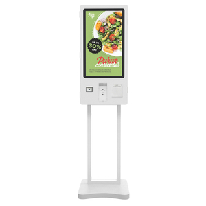 15.6 Inch Automatic Machine Floor Stand Fast Food Drink Self Service Ordering Payment Kiosk