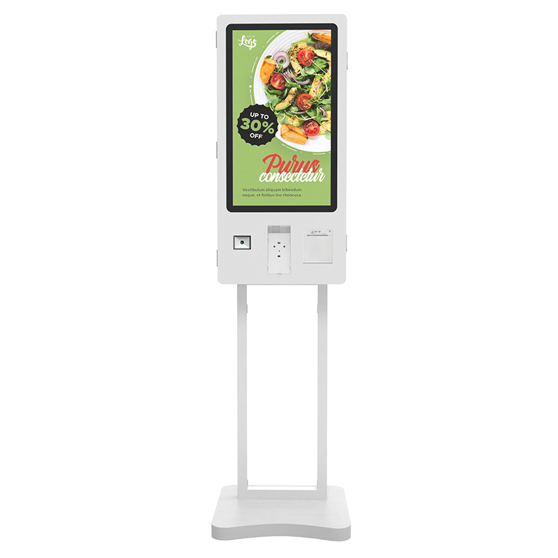 15.6 Inch Automatic Machine Floor Stand Fast Food Drink Self Service Ordering Payment Kiosk