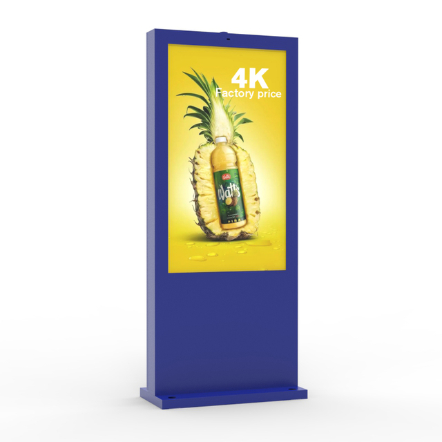 49 55 65 75 86 Inch 3000Nits Outside Waterproof IP65 Lcd Advertising Display Player Digital Signage Outdoor Floor Stand Kiosk