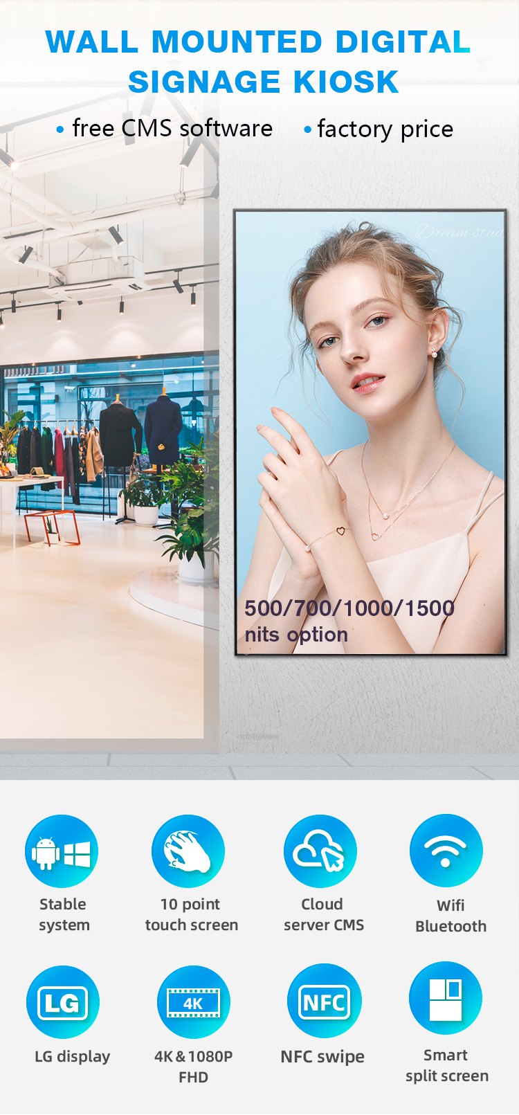 wall digital signage kiosk 01