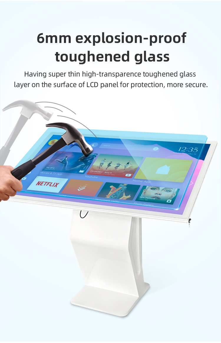 horizontal information screen kiosk 03