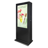 waterproof ip65 customized floor standing dual screen kiosk signage large advertising outdoor digital bus double side totem