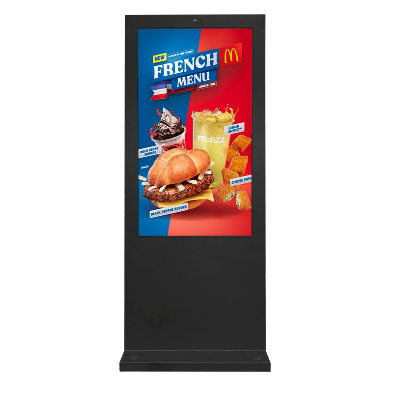 43 49 55 Inch Outdoor Waterproof Floor Stand Touch Screen Advertising Display Totem LCD Digital Signage