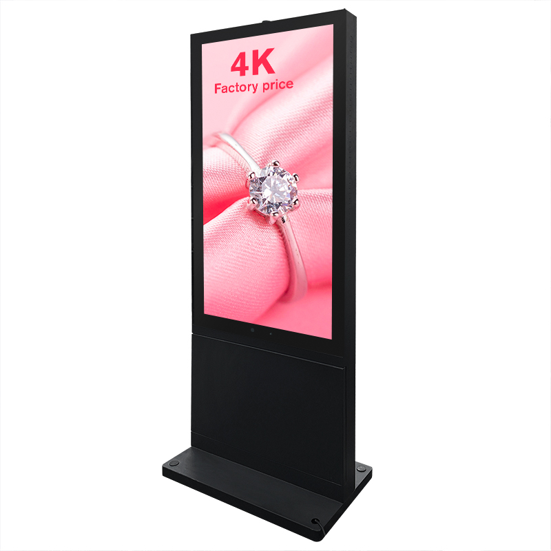 Outdoor Waterproof IP 65 2500nits High Brightness LCD Capacitive Touch Screen Wifi Advertising Digital Signage