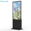 Ultra Thin 43 49 55 65 Inch Subway Station Airport Digital Signage Totem Touch 4K Indoor Lcd Floor Standing Advertising Display