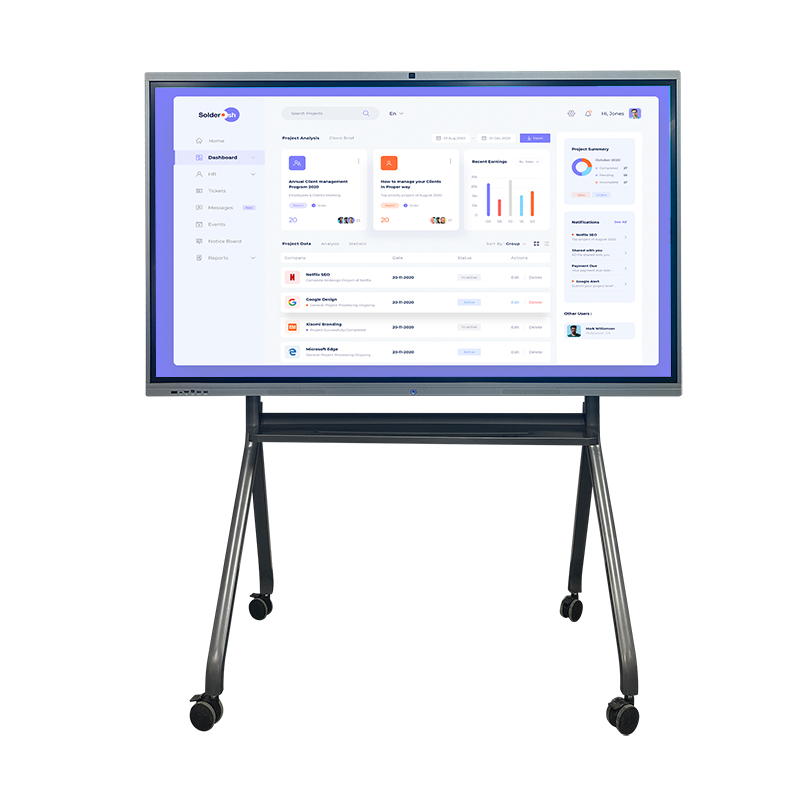 65 75 86 Conference All in One Flat Panel Intelligent School Digital Smart Electronic LCD Interactive 40 Points Touch Whiteboard