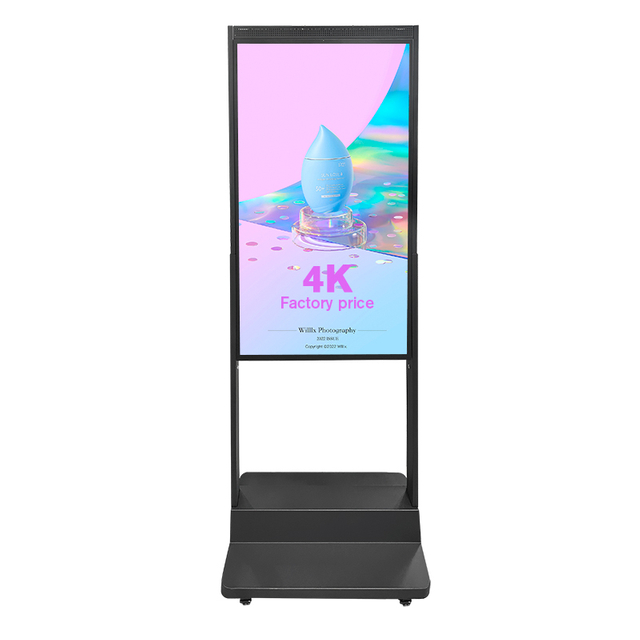 43 Inch 2500nits High Brightness Ultra Thin Advertising Poster AD Display Mall Floor Vertical Double Sided Window Facing Display