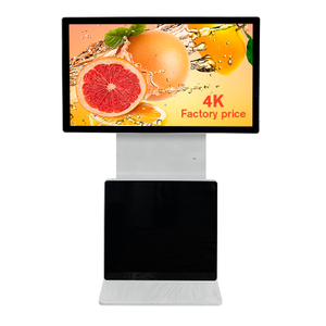 360° rotating screen advertising display digital kiosk