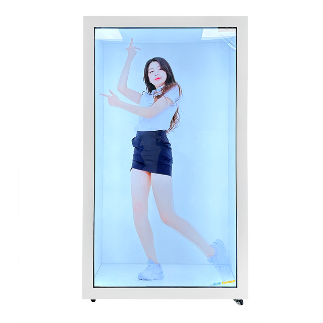 Indoor 3D Video Holographic Touch Screen Box Lcd showcase Holobox Display Hologram Transparent Interactive Cabinet