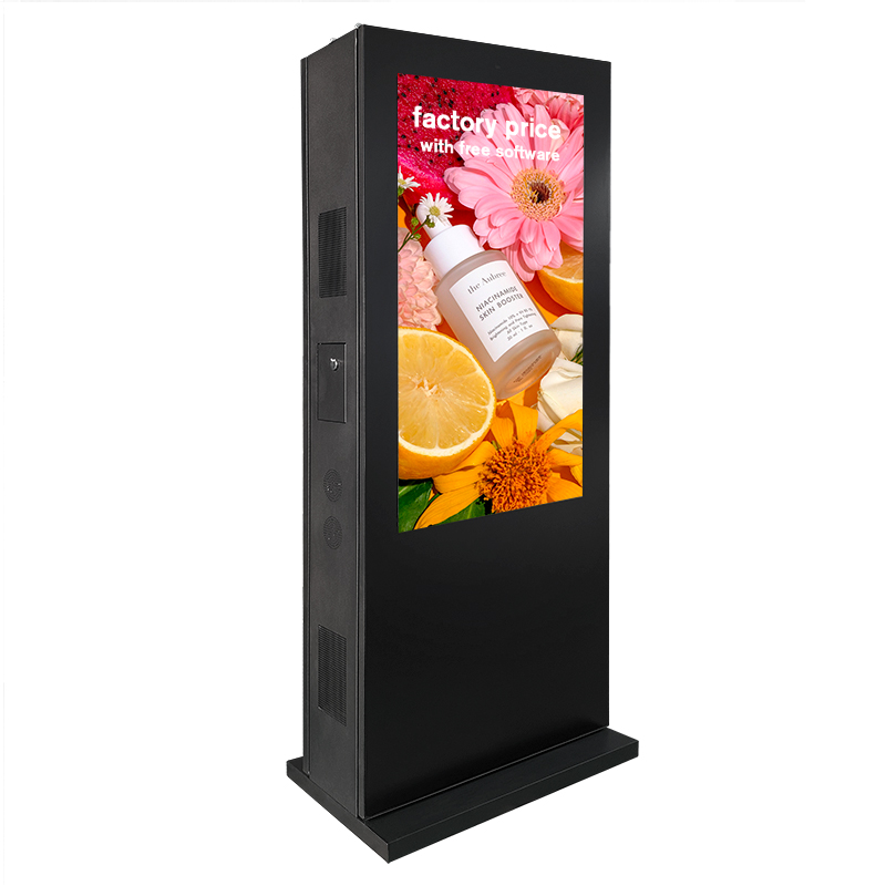 signage dual screen kiosk customized waterproof digital interactive outdoor advertising touch double side totem