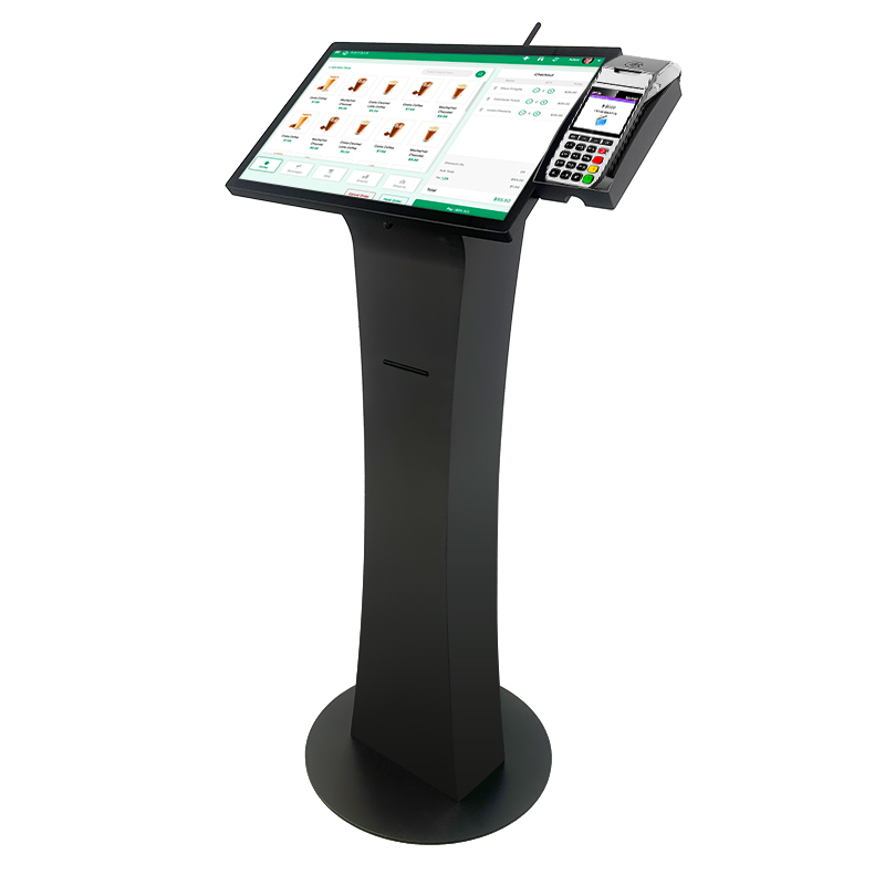21.5 Inch Screen Fashion Design Display Adjustable Angle Self Payment Kiosks With Printer Scanner Graphic Touch Table Kiosk