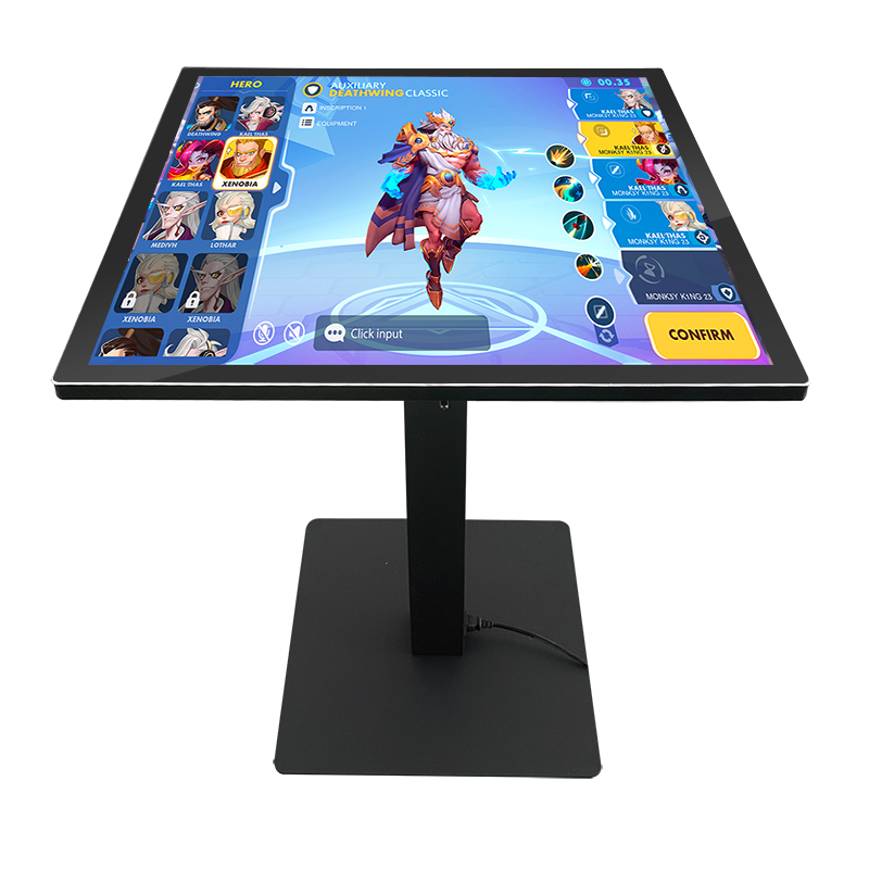 Indoor 4K 43 55 Wifi android System LCD kiosk Interactive Coffee Smart kids game info show Waterproof Touch Screen Table
