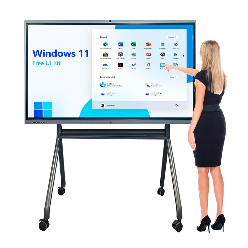 Customized Size Education Dual System Support Built inside OPS All in one Smart Interactive Whiteboard
