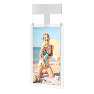 Customized Semi LCD Screen Ceiling Hanging Window Facing Advertising Display