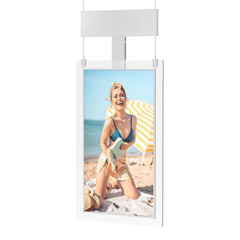 Customized Semi LCD Screen Ceiling Hanging Window Facing Advertising Display
