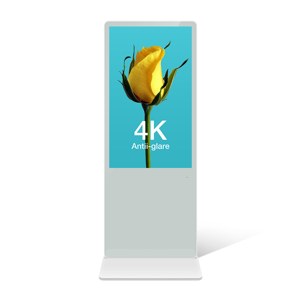4k Lcd Smart Display Players Stand Digital Indoor Floor Totem Vertical Advertising Signage