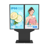 High Brightness 65 75 86 Inch Display Billboard 2-screen Displays IP65 Waterproof Lcd HD Outdoor Touch Screen Kiosk