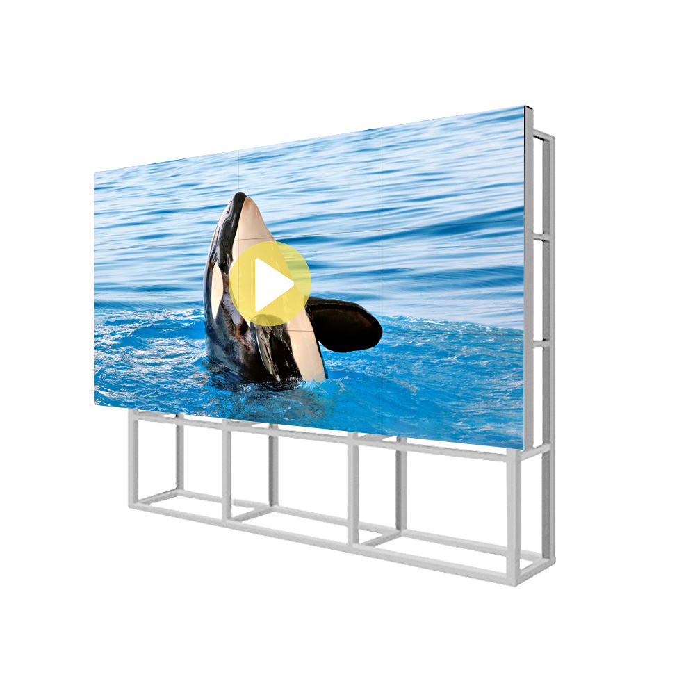 Fashionable High Brightness Optimal Visibility Full Color Window Advertising LCD Splicing Screen Indoor Video Wall Display