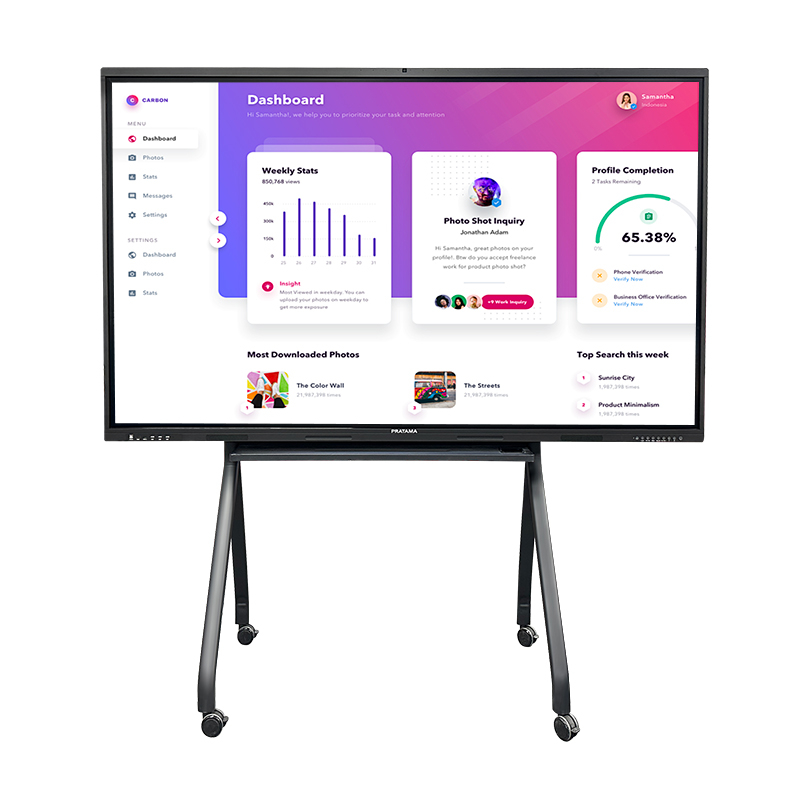 Screen Board Conference Digital 65 75 86 98 inch Display Meeting Education Smart Interactive Multi Touch Finger Whiteboard