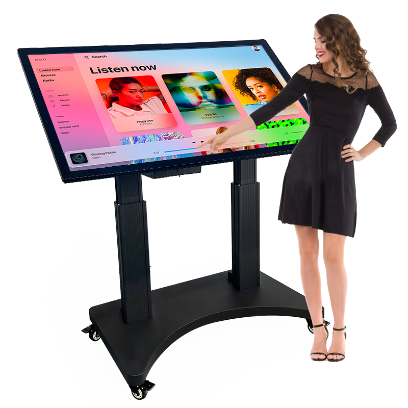 Monitor Flip 10 Point Capacitive Waterproof Intelligent Multi Touch Conference Interactive Display Lcd Lifting Screen Table