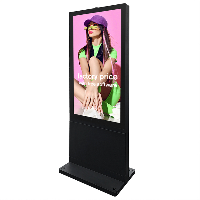 Outdoor Waterproof IP 65 2500nits High Brightness LCD Capacitive Touch Screen Wifi Advertising Digital Signage