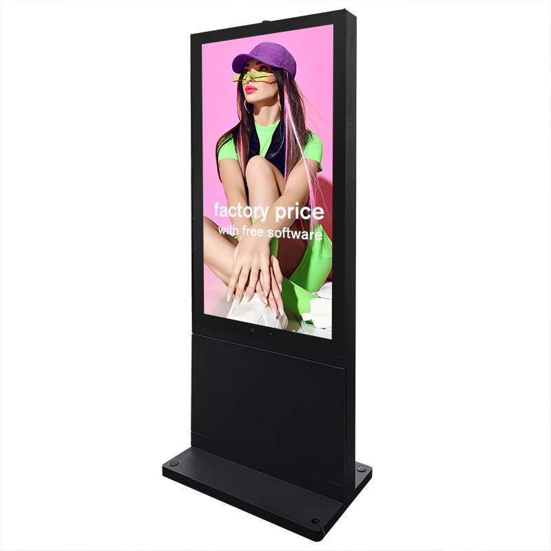 Outdoor Waterproof IP 65 2500nits High Brightness LCD Capacitive Touch Screen Wifi Advertising Digital Signage