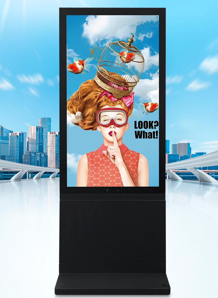 Durable Waterproof LCD Touch Screen Totem for Outdoor Advertising Solutions