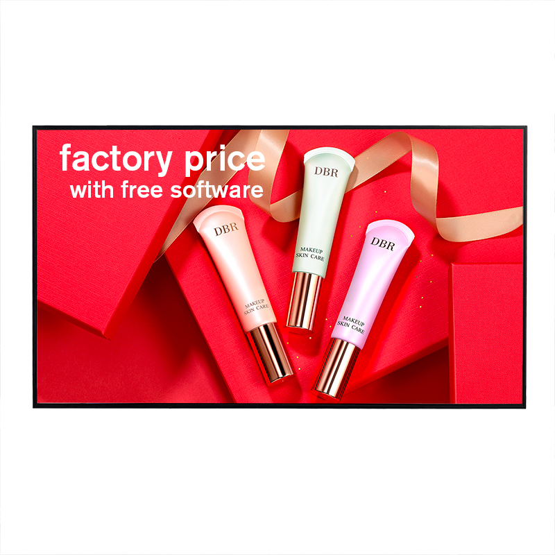 Wholesale Indoor Window Facing Show Case Lcd Screen 2500nits High Brightness Hanging Digital Signage