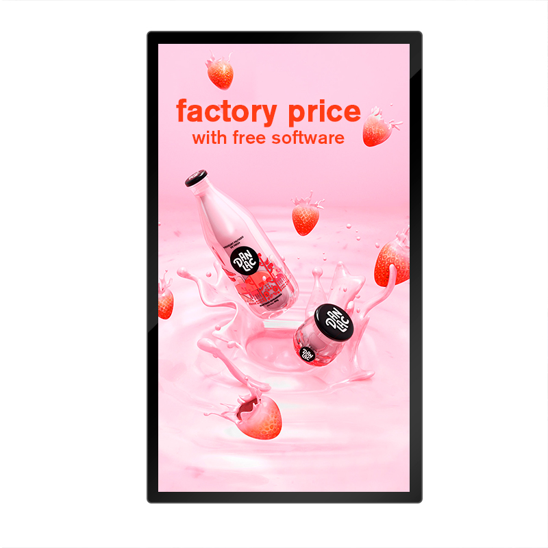 restaurant store elevator lcd screen touch interactive monitor advertising display lcd indoor menu wall mount digital signage