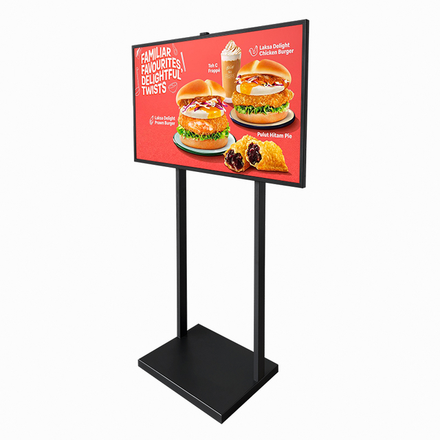 Mall Advertising Display 2500nits High Brightness Free Standing Shop Window Digital Signage
