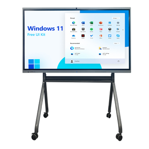 Flat Panel Digital Smart Touch Screen Education 4K Intelligent Teaching Meeting Display Interactive School Electronic Whiteboard