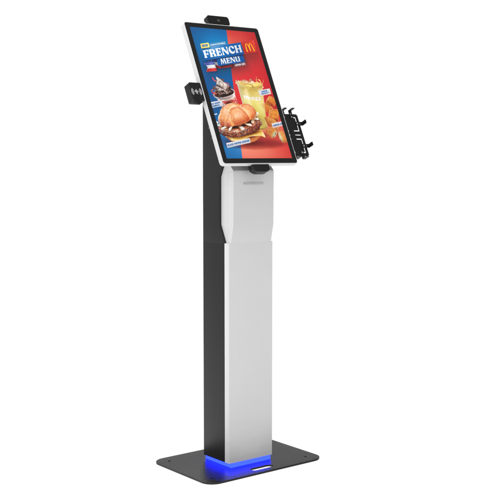 18.5 21.5 24 32 Inch Touchscreen Restaurants Printing And Payment Terminal NFC And Palm Reader Indoor Self Service Order Kiosk