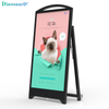 700nits High Brightness 10 Hours Battery Powered Mobile Advertising LCD Digital Signage