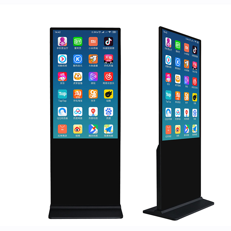 4k Lcd Smart Display Players Stand Digital Indoor Floor Totem Vertical Advertising Signage