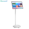portable intelligent indoor home entertainment smart touch screen wireless charging movable standing interactive display wireless tv