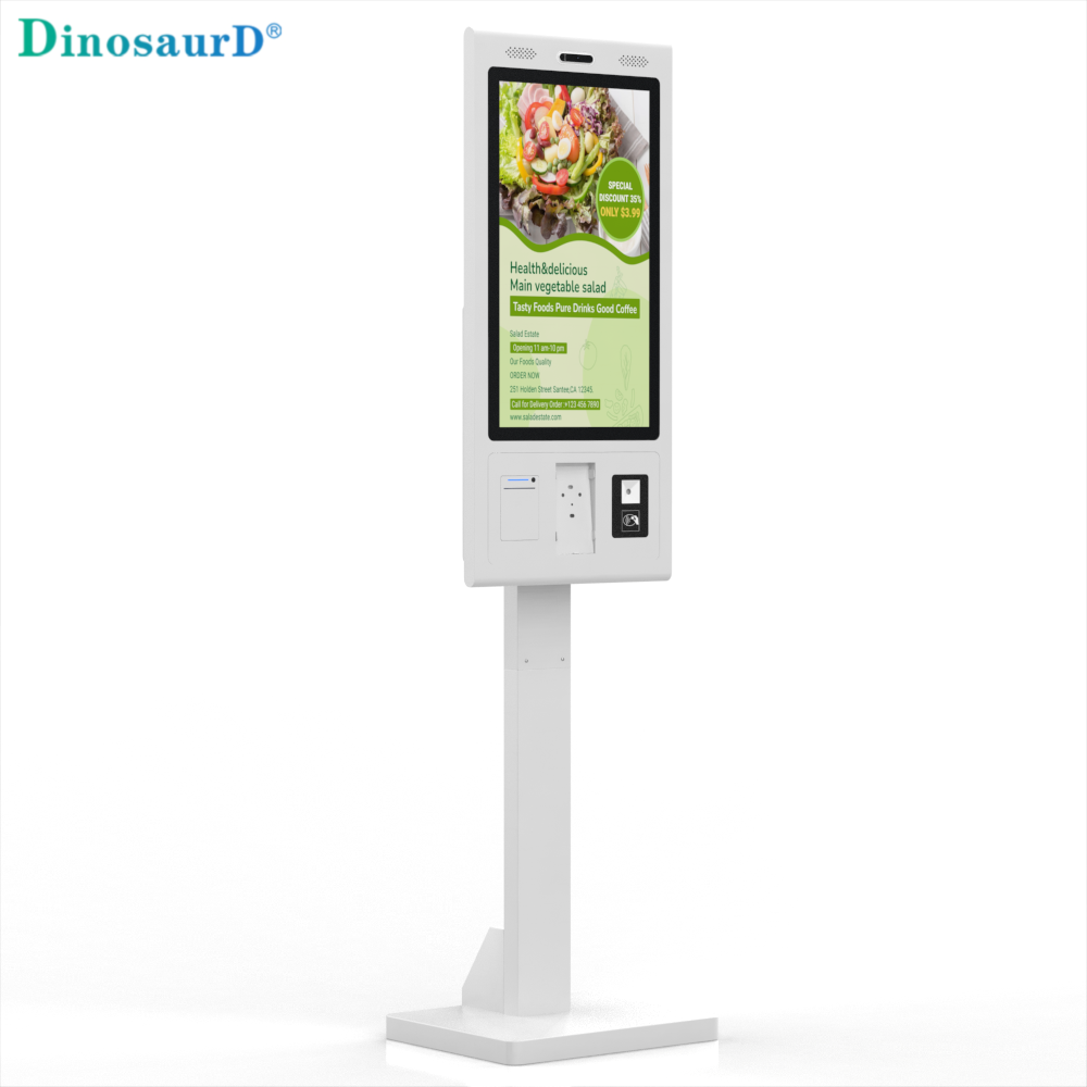 Elegant Design Free Standing Mcdonald's Similar Food Order Payment Self Service Kiosk
