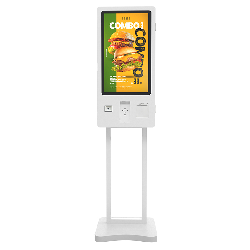 15.6 Inch Automatic Machine Floor Stand Fast Food Drink Self Service Ordering Payment Kiosk