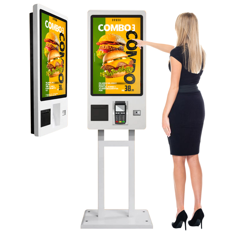 Restaurant Food Order Self Ordering Service Lcd Sensitive Touch Screen Fastfood Order Kiosk