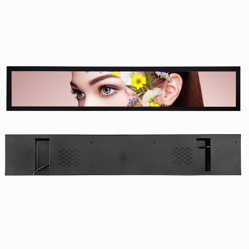 New Arrival Edge Display Android Wide Bar Advertising Monitor Lcd Shelf Digital Signage Smart Stretched Screen