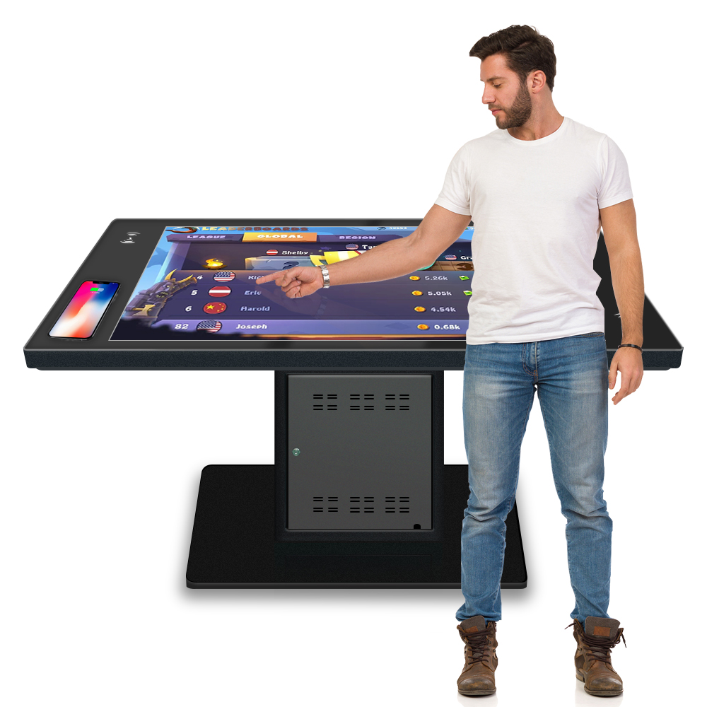 Best Multi Smart Lcd Interactive Cafe Restaurant Touch Screen Smart Wireless Charging Table