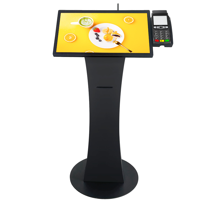 21.5 Inch Screen Fashion Design Display Adjustable Angle Self Payment Kiosks With Printer Scanner Graphic Touch Table Kiosk